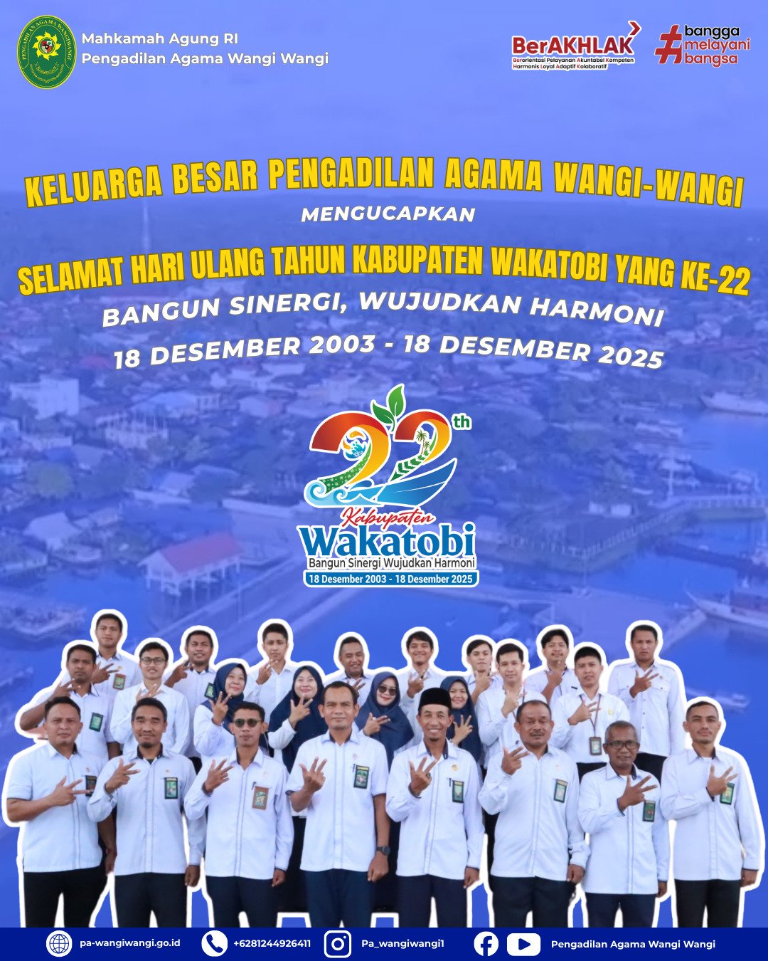 Ucapan HUT Wakatobi 2025