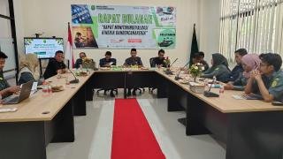 Pengadilan Agama Wangi Wangi Gelar Rapat Monitoring dan Evaluasi Kinerja Bulan Agustus